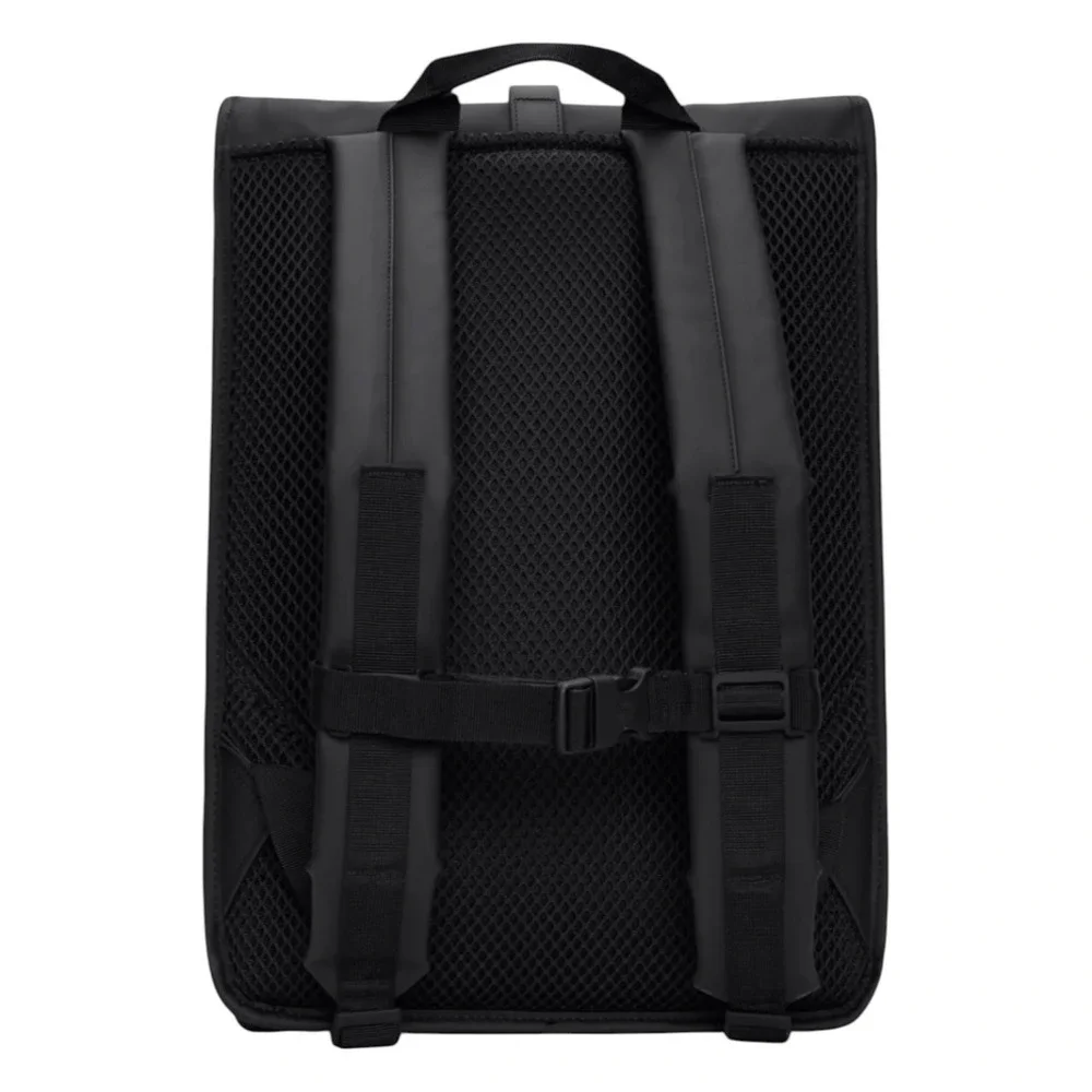 Rains Rolltop Rucksack Waterproof Backpack Bag Black New #13320 MSRP $140 Unisex
